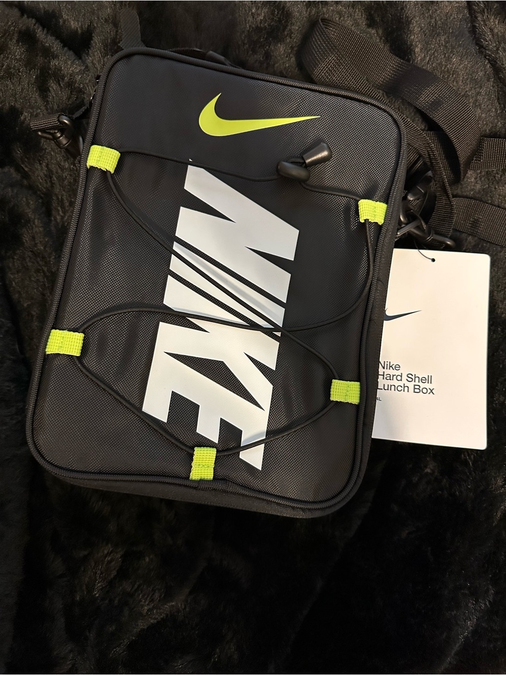 NEW Nike Utility Hard Liner Lunch Bag w/ Nike Smart Adjustable Shoulder Strap OS